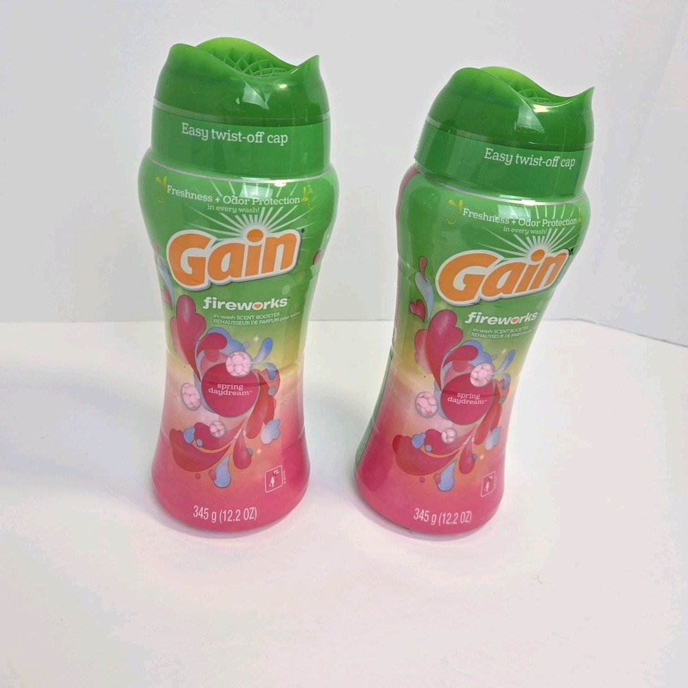 Gain Fireworks Laundry Scent Booster Beads Spring Daydream 12.2 Ounce 2 Bottles